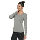 Women's Nike Pro Warm Training Base-layer Long-sleeve Top, Size: Large, Grey