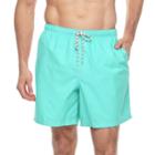 Big & Tall Croft & Barrow&reg; Solid Swim Trunks, Men's, Size: L Tall, Light Blue