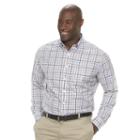 Big & Tall Croft & Barrow&reg; Classic-fit Grid Easy-care Button-down Shirt, Men's, Size: Xl Tall, Brown