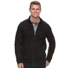 Men's Apt. 9&reg; 4-pocket Fleece Jacket, Size: Large, Black