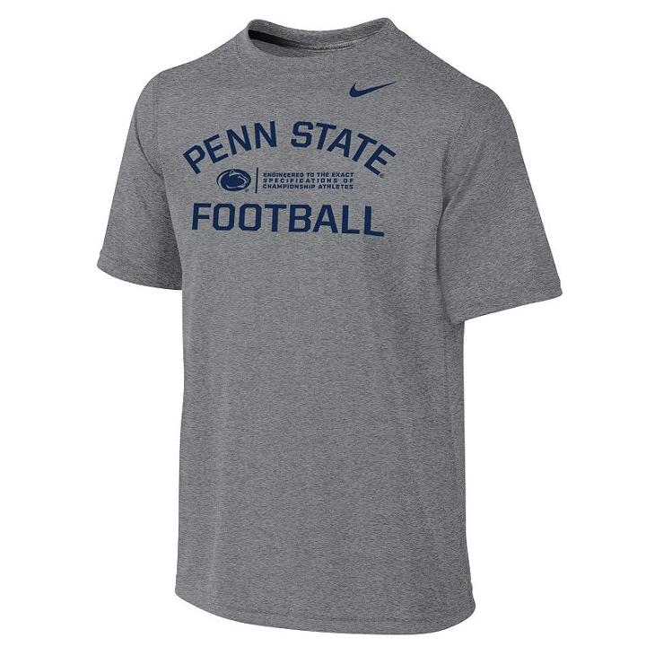 Boys 8-20 Nike Penn State Nittany Lions Legend Lift Dri-fit Tee, Boy's, Size: S(8), Grey Other