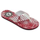 Women's College Edition Alabama Crimson Tide Floral Polka-dot Flip-flops, Size: Xl, White