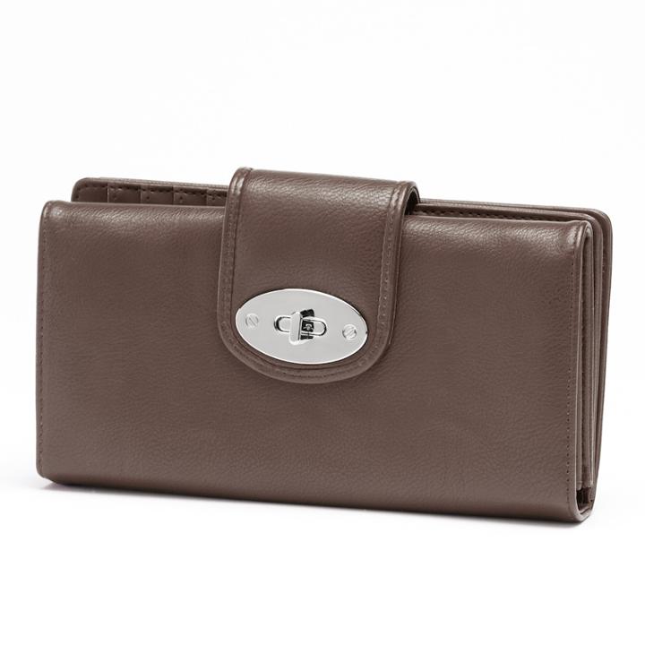Buxton Jackie Go To Super Wallet, Women's, Brown