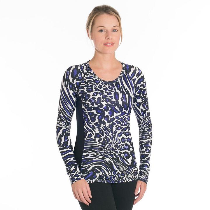 Women's Snow Angel Slimline Scoopneck Base Layer Top, Size: Small, Dark Blue