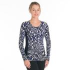 Women's Snow Angel Slimline Scoopneck Base Layer Top, Size: Small, Dark Blue