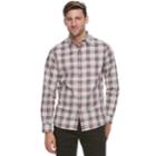 Men's Marc Anthony Slim-fit Natural Stretch Button-down Shirt, Size: Large, Drk Purple
