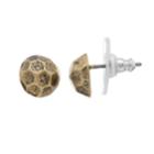 Simply Vera Vera Wang Faceted Button Stud Earrings, Women's, Gold