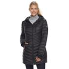 Women's Halitech Lightweight Packable Puffer Coat With Hood, Size: Medium, Black