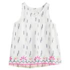 Girls 7-16 & Plus Size So&reg; Woven Cross Front Tank Top, Size: 18 1/2, Natural