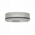Love 360 14k White Gold 1/4 Carat T.w. Black Diamond Wedding Ring, Adult Unisex, Size: 10