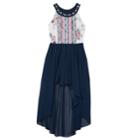 Girls 7-16 Iz Amy Byer Walk-through Maxi Dress, Size: 12, Blue (navy)