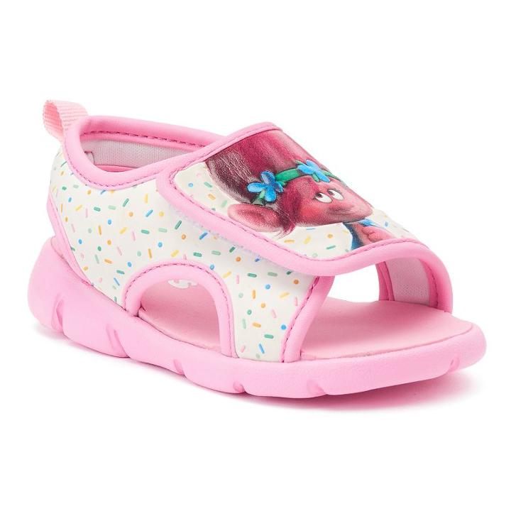 Dreamworks Trolls Poppy Toddler Girls' Sandals, Girl's, Size: S (5/6), White Oth