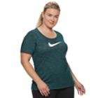 Plus Size Nike Swoosh Short Sleeve Graphic Tee, Women's, Size: 1xl, Green