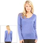 Women's Balance Collection Salina Strappy Long Sleeve Top, Size: Small, Med Blue