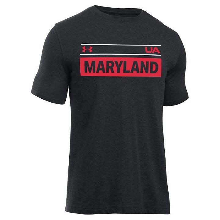 Men's Under Armour Maryland Tee, Size: Xl, Black