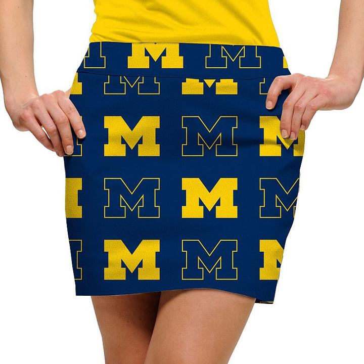 Women's Loudmouth Michigan Wolverines Golf Skort, Size: 12, Blue