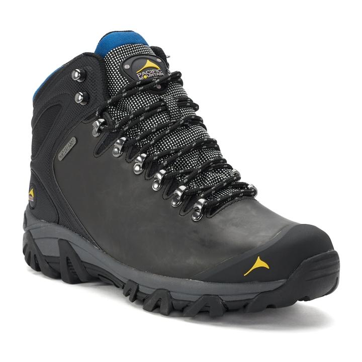 Pacific Mountain Elbert Men's Waterproof Hiking Boots, Size: Medium (10.5), Black