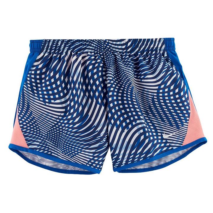 Girls 7-16 Nike 10k Patterned Athletic Shorts, Size: Medium, Brt Blue