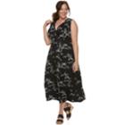 Plus Size Croft & Barrow&reg; Printed Surplice Dress, Women's, Size: 1xl, Black