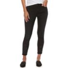 Women's Jennifer Lopez Embroidered Midrise Skinny Ankle Jeans, Size: 12, Oxford