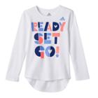 Girls 4-6x Adidas Droptail Graphic Tee, Girl's, Size: 6x, White Oth