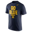 Men's Nike Michigan Wolverines Local Verbiage Tee, Size: Xl, Blue (navy)