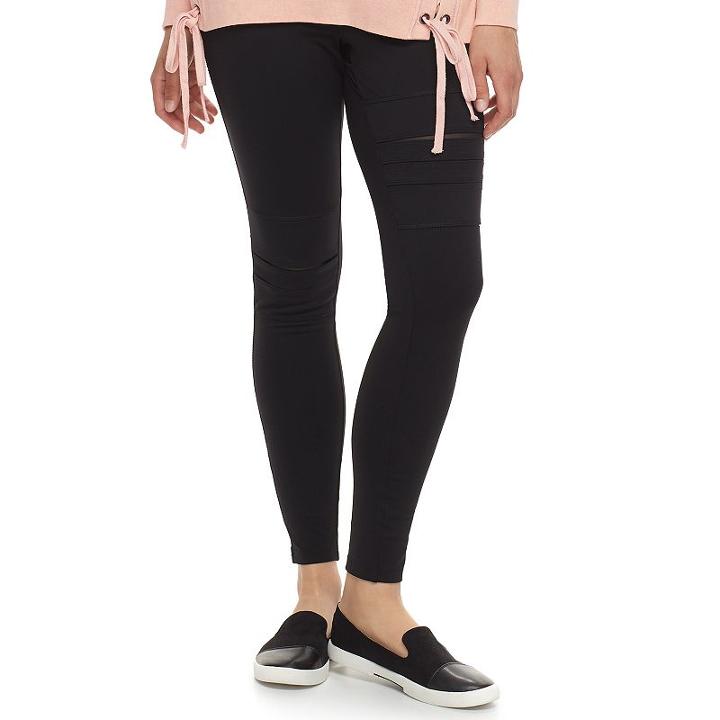 Madden Nyc Juniors' Ripped Front Leggings, Teens, Size: Small, Oxford