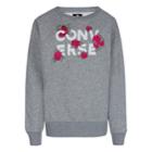 Girls 7-16 Converse Rose Ruffle Pullover Sweatshirt, Size: Medium, Grey