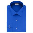 Men's Van Heusen Regular-fit Always Tucked Stretch Dress Shirt, Size: 18 36/37, Blue (navy)