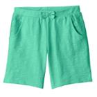 Girls 4-10 Jumping Beans&reg; Slubbed Bermuda Shorts, Girl's, Size: 10, Brt Green
