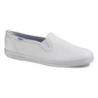 Keds Champion Women's Slip-on Leather Shoes, Size: 8.5 Wide, White