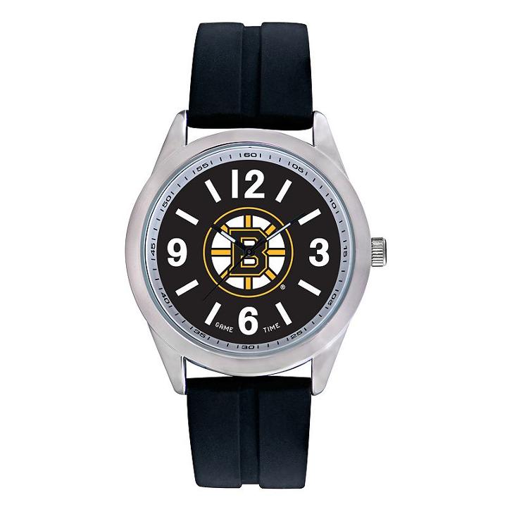 Men's Game Time Boston Bruins Varsity Watch, Black