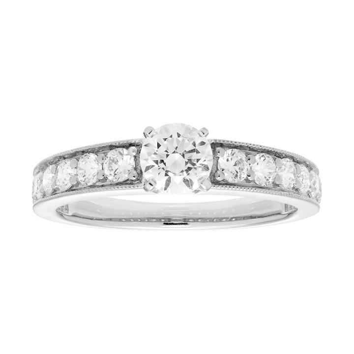 14k Gold 1 Carat T.w. Igl Certified Diamond Engagement Ring, Women's, Size: 7, White