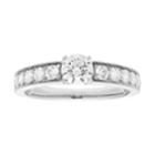 14k Gold 1 Carat T.w. Igl Certified Diamond Engagement Ring, Women's, Size: 7, White
