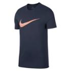 Men's Nike Dry Swoosh Tee, Size: Medium, Blue