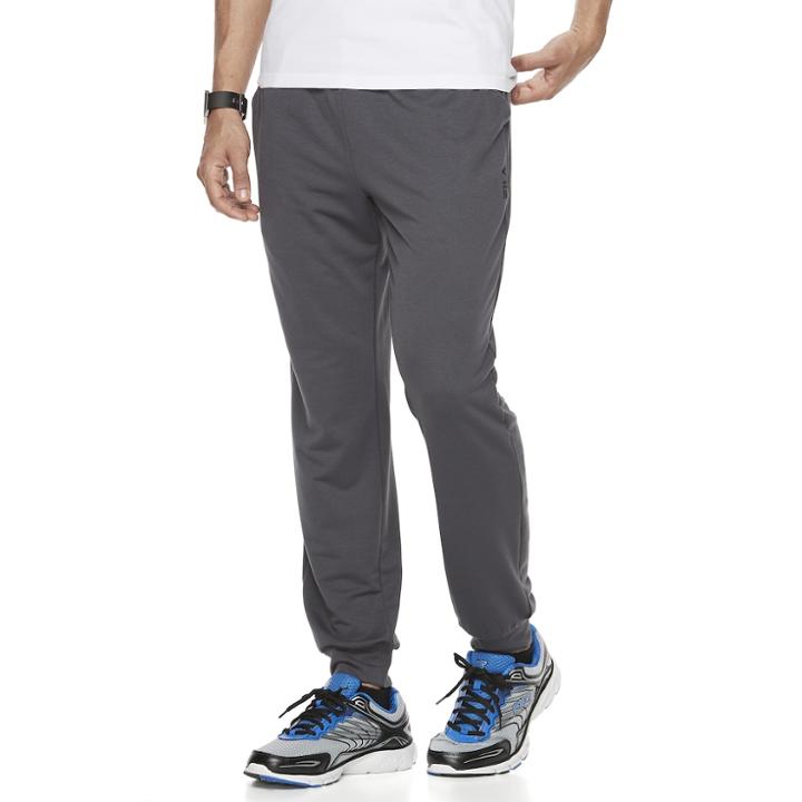 Men's Fila Sport&reg; Vegas Terry Jogger Pants, Size: Medium, Dark Grey