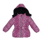 Girls 4-6x Pink Platinum Cheetah Print Heavyweight Puffer Jacket, Girl's, Size: 4