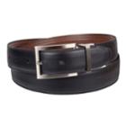 Men's Croft & Barrow&reg; Reversible Double-stitched Dress Belt, Size: 36, Dark Brown