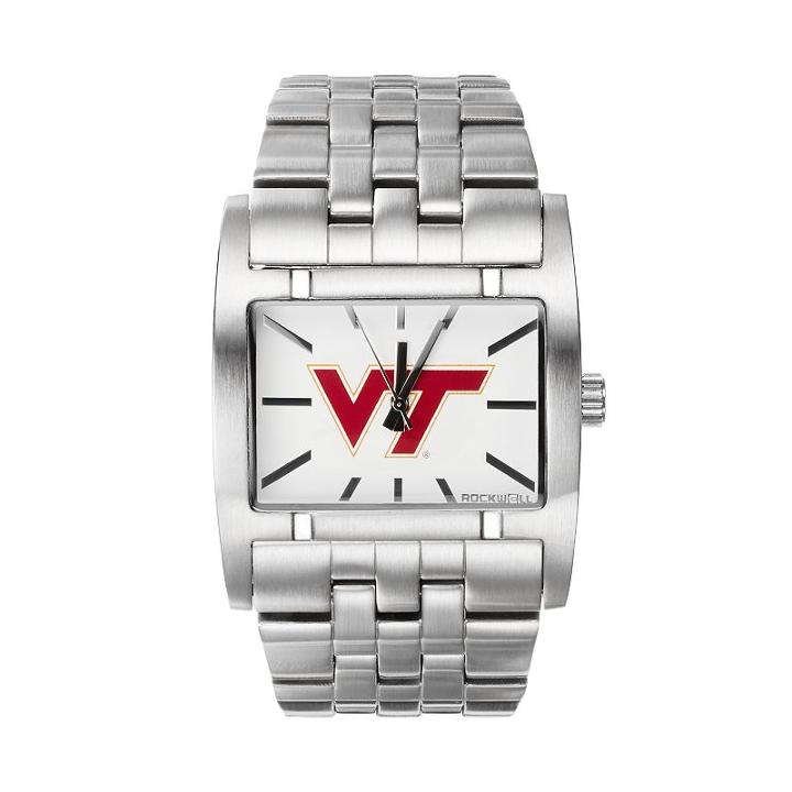 Rockwell Virginia Tech Hokies Apostle Stainless Steel Watch - Men, Silver