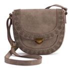Sonoma Goods For Life&trade; Willa Saddle Crossbody Bag, Women's, Grey