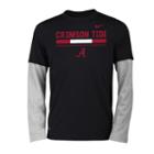 Boys 8-20 Nike Alabama Crimson Tide Legend Tee Set, Size: S 8, Black
