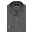 Men's Chaps Regular-fit Wrinkle-free Stretch Collar Dress Shirt, Size: 16.5-34/35, Dark Grey