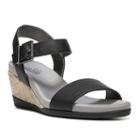 Lifestride Tanglo Women's Wedge Sandals, Size: Medium (9.5), Black