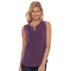 Women's Woolrich First Forks Tank, Size: Large, Med Purple