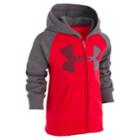 Toddler Boy Under Armour Logo Raglan Zip Hoodie, Size: 2t, Red