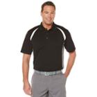 Men's Grand Slam Regular-fit Colorblock Performance Golf Polo, Size: Small, Oxford