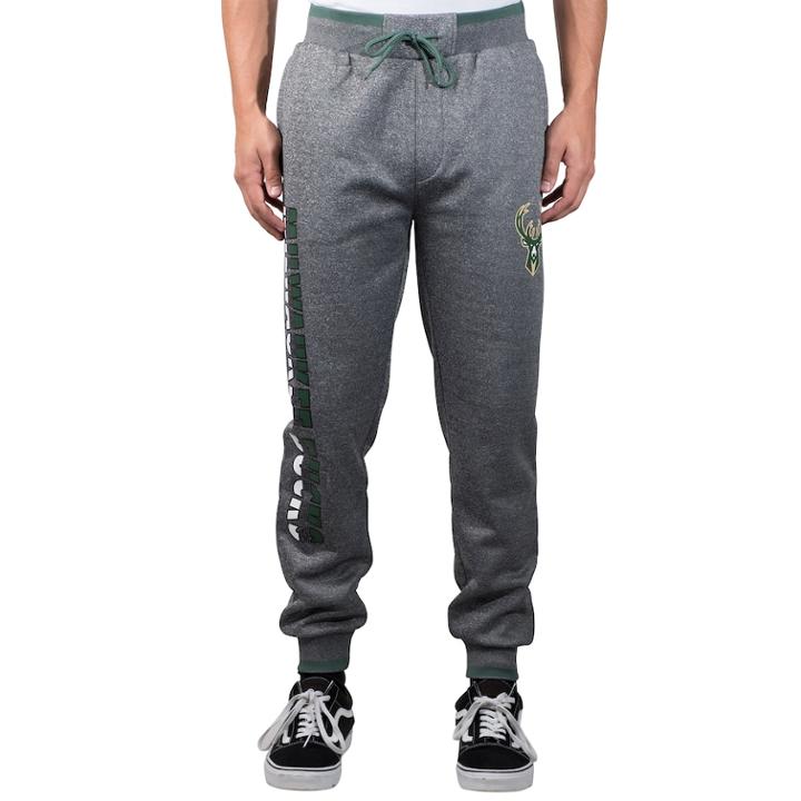 Men's Milwaukee Bucks Bounce Jogger Pants, Size: Large, Grey