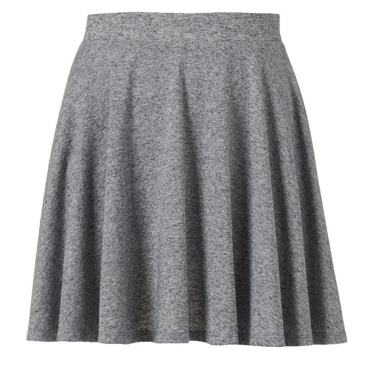 Juniors' So&reg; Textured Skater Skirt, Girl's, Size: Small, Grey