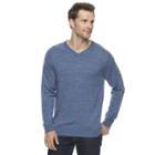 Men's Apt. 9&reg; Modern-fit 12gg Merino V-neck Sweater, Size: Xl, Blue (navy)