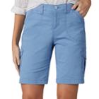 Women's Lee Diani Comfort Waist Bermuda Shorts, Size: 12 Avg/reg, Med Blue